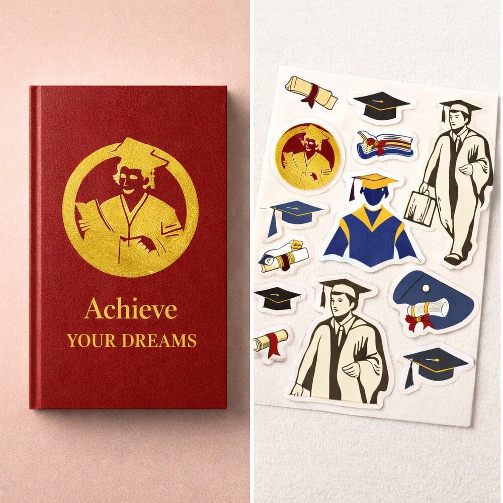 DTF transfers for For Journals, Book Covers, Stickers